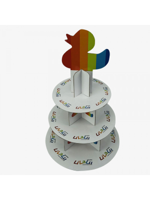 White Three-Tier Display