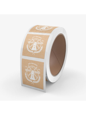 Custom Printed Kraft Paper Labels
