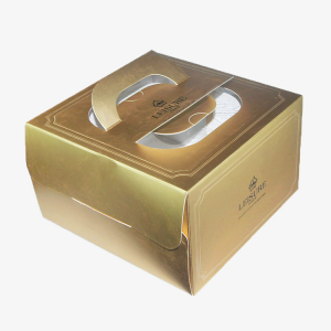 Metallic Gold Cake Box