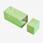 Green Aroma Box with Gold Foil Stamp & Partial Lid