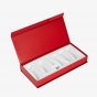 Red Skincare Box with Magnetic Closure and Blister Insert