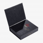 Soft Touch Black Embossed Cigar Box