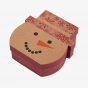 Maroon Holiday Snowman Box