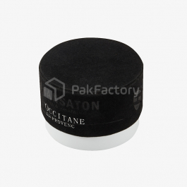 Beauty Cream Round Box with Black Velvet | PakFactory