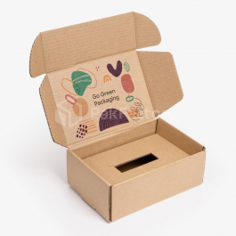 Carton cannelé avec insert