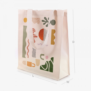 Source quality shiny silk material paper bag packaging custom