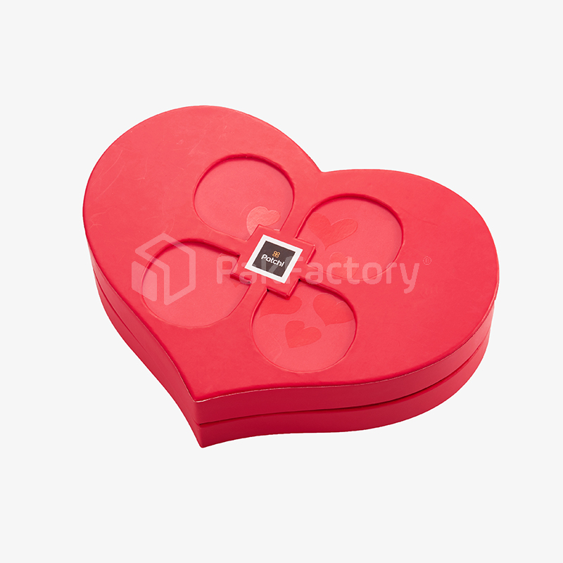 Pink Heart Shaped Box with Debossing