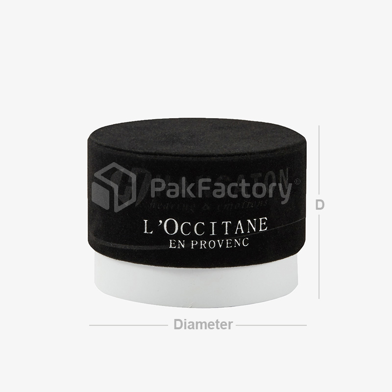 Beauty Cream Round Box with Black Velvet | PakFactory
