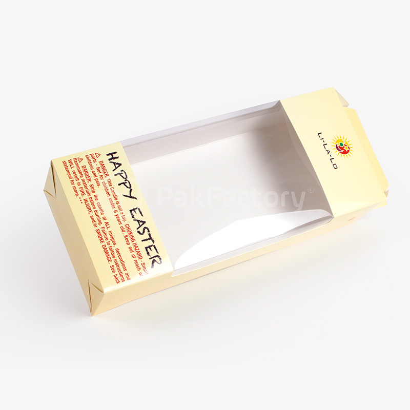 Yellow Candle Carrier with Window PakFactory