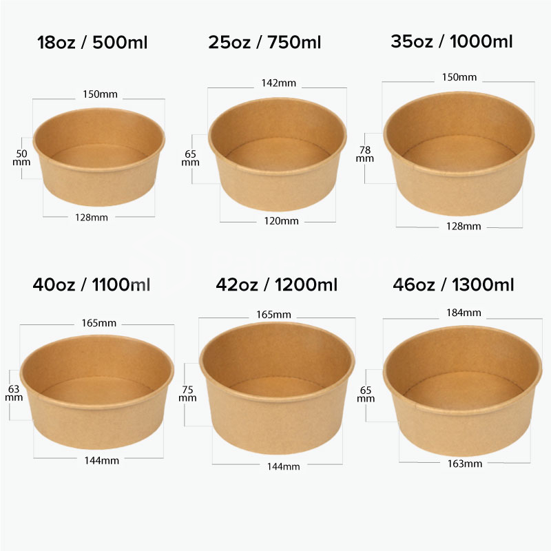 Custom Printed Compostable Bowls