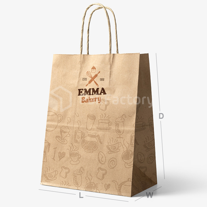 Wholesale Food Paper Bags, Custom Take Away Bags