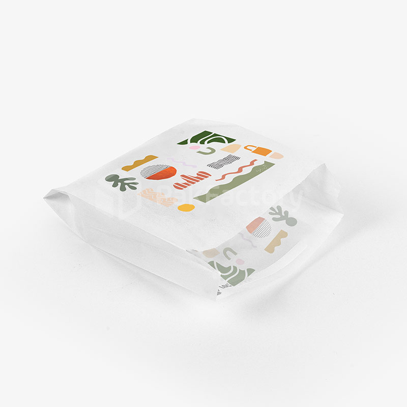 Custom printed greaseproof paper bag for food