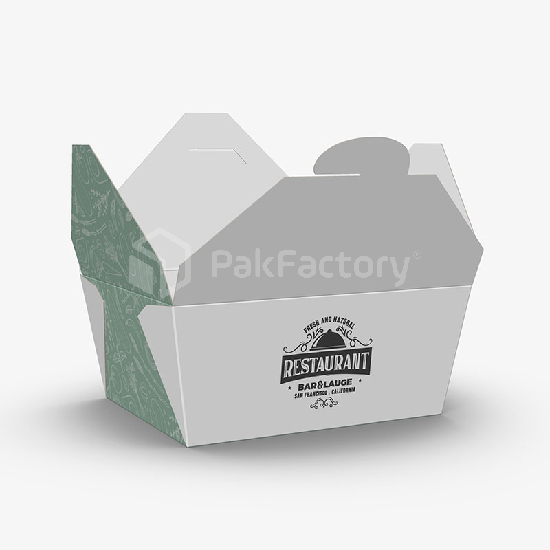 Custom Single Hook Paper Take Out Boxes